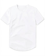 Crew Curve-Hem T-shirt