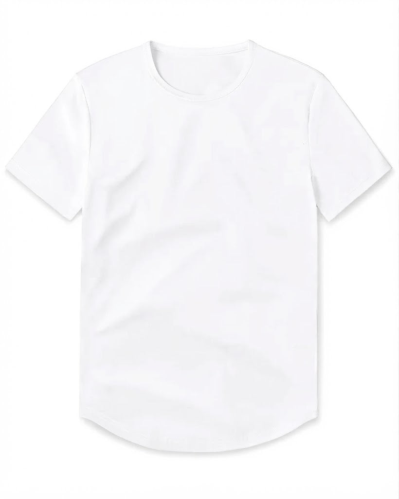 Crew Curve-Hem T-shirt