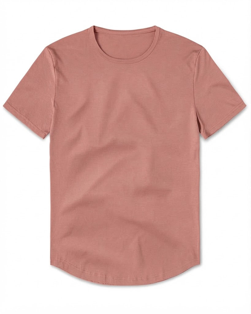 Crew Curve-Hem T-shirt