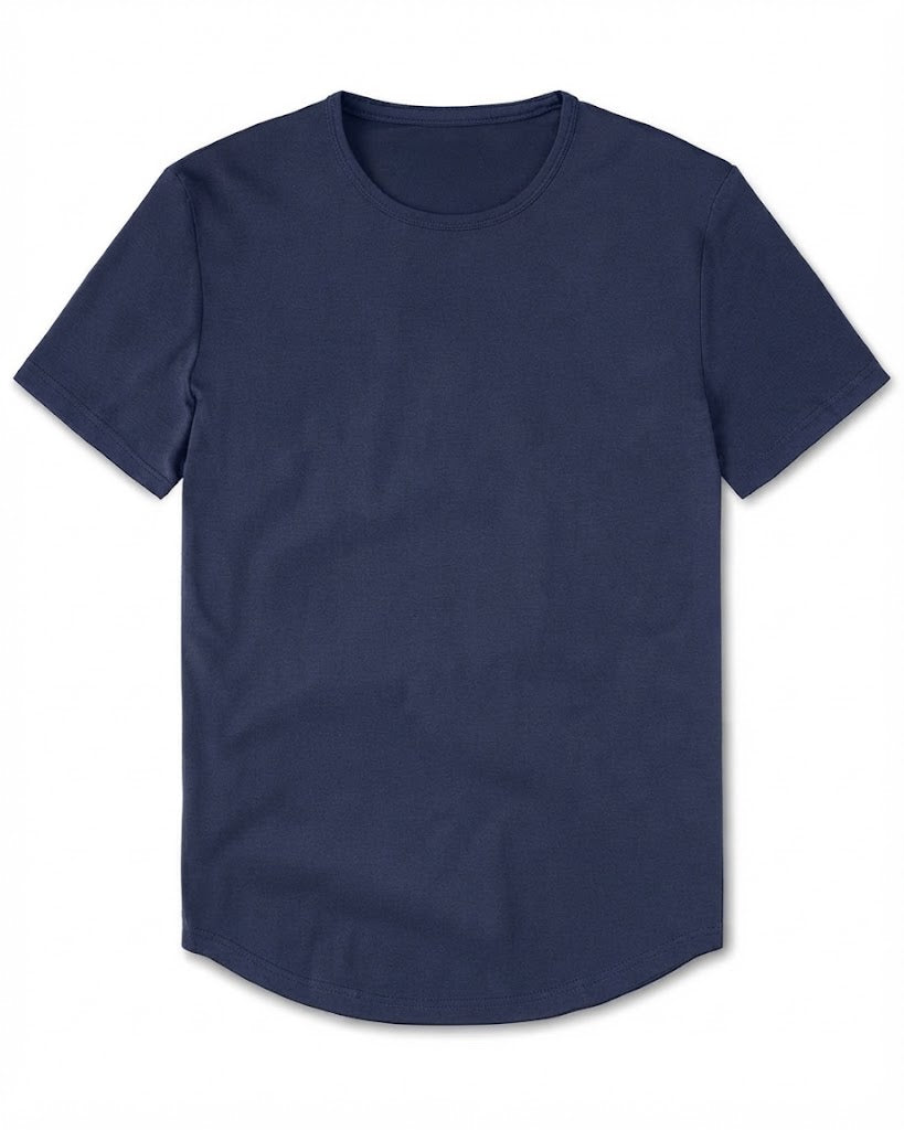 Crew Curve-Hem T-shirt