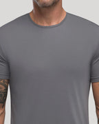 Crew Curve-Hem T-shirt