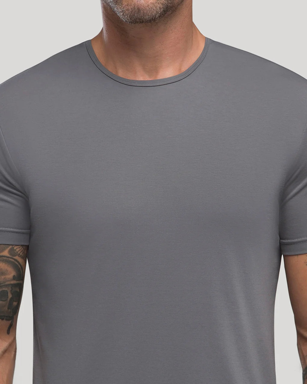 Crew Curve-Hem T-shirt