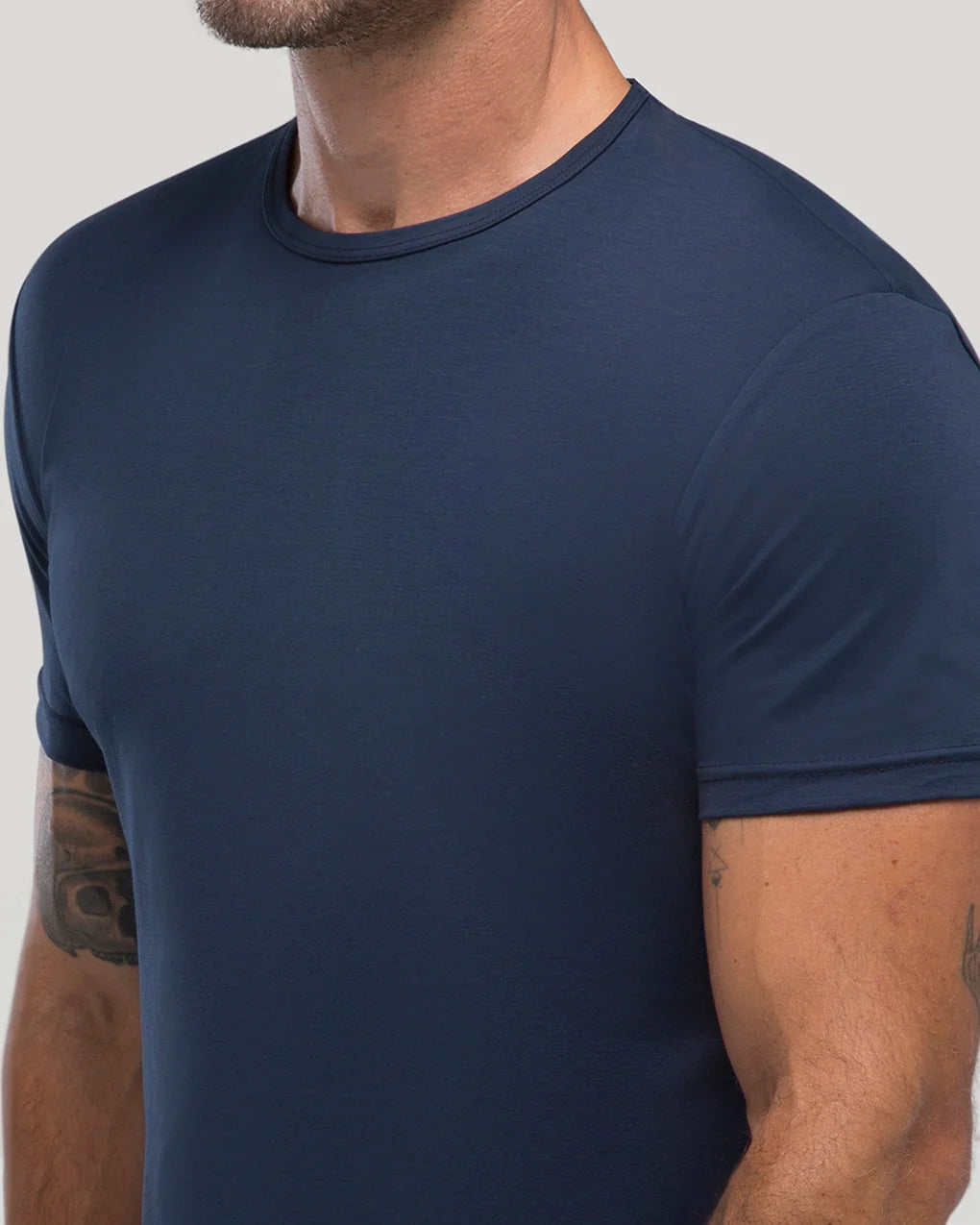 Crew Curve-Hem T-shirt