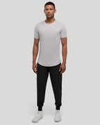 Crew Curve-Hem T-shirt