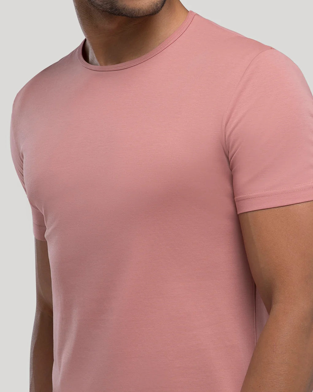 Crew Curve-Hem T-shirt