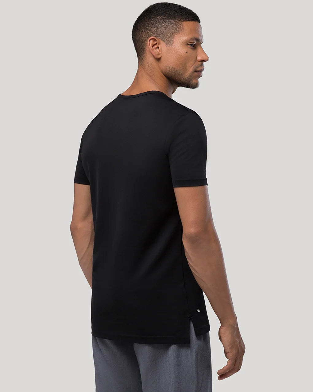 Crew Split-Hem T-shirt