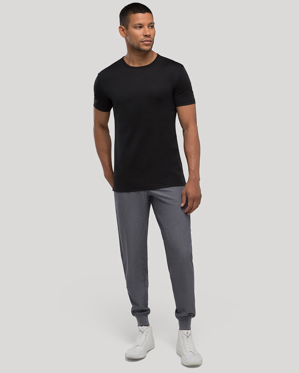 Crew Split-Hem T-shirt