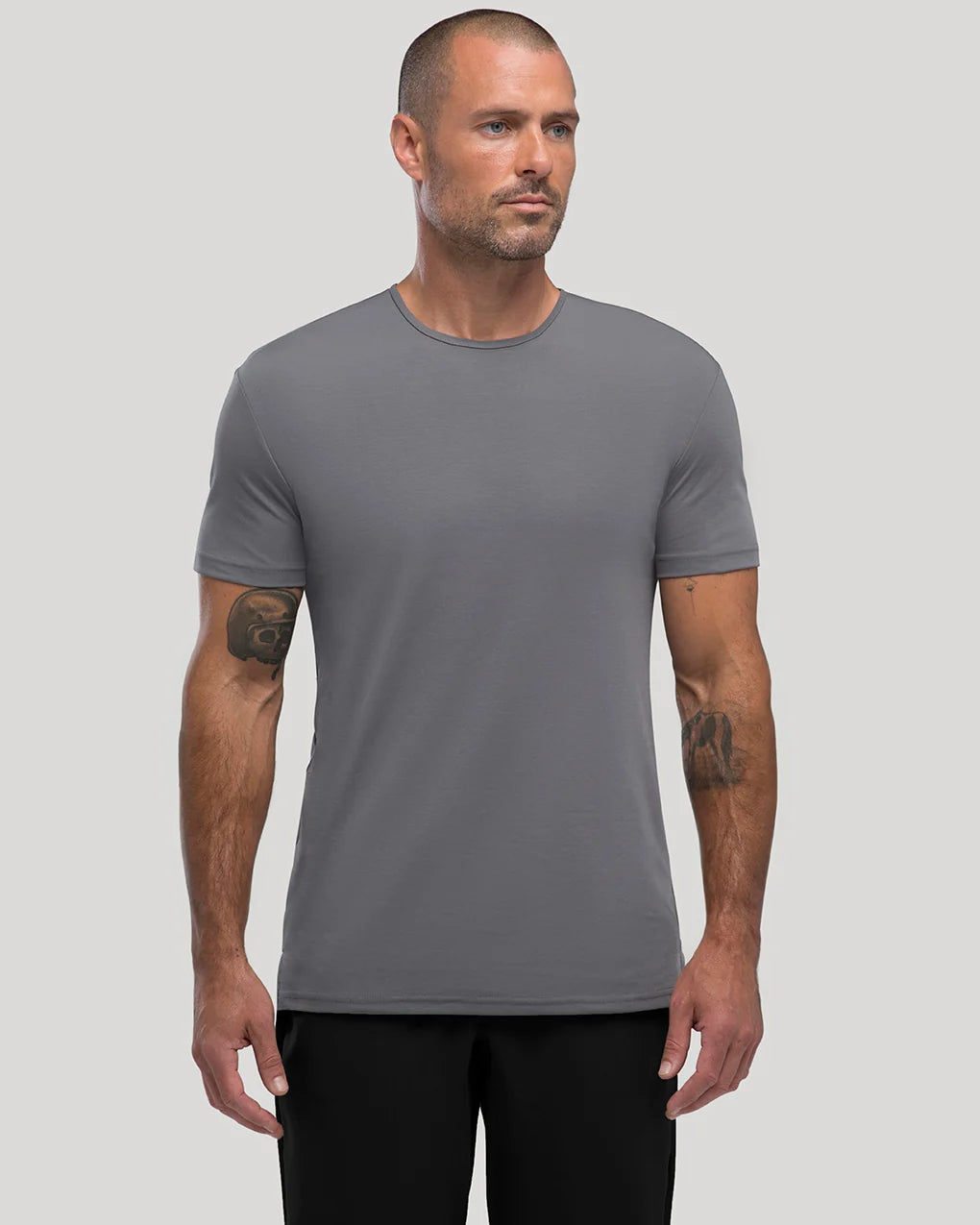 Crew Split-Hem T-shirt