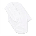 6-Pack Witte Crew Curve-Hem T-shirts