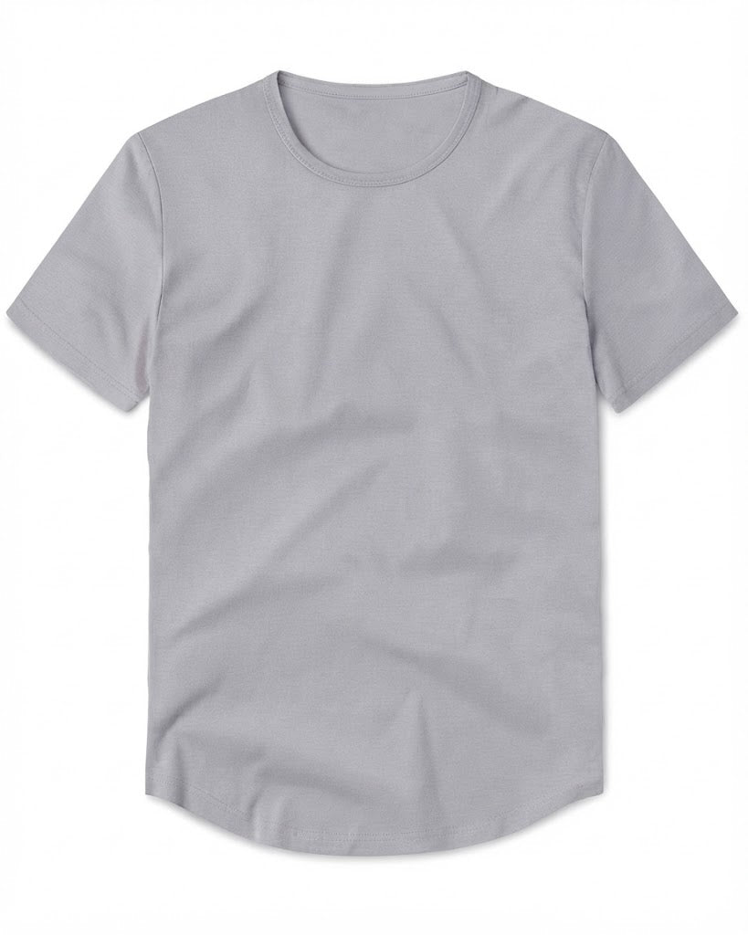 Crew Curve-Hem T-shirt
