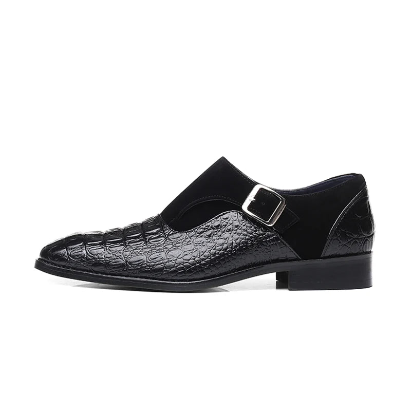 Snake Leren Nette Schoenen