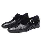 Snake Leren Nette Schoenen