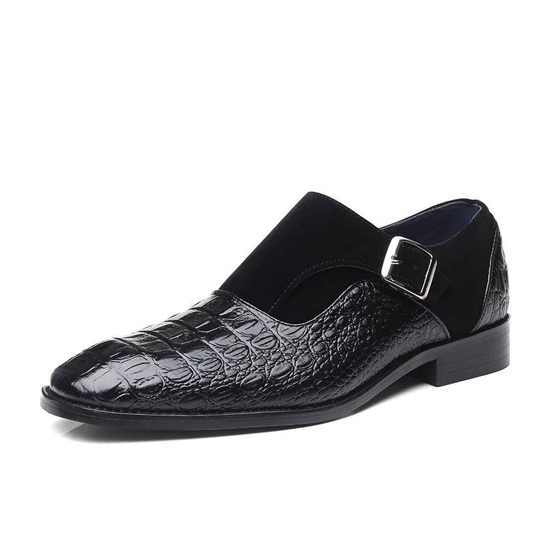 Snake Leren Nette Schoenen