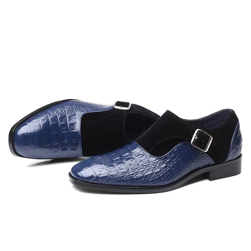 Snake Leren Nette Schoenen
