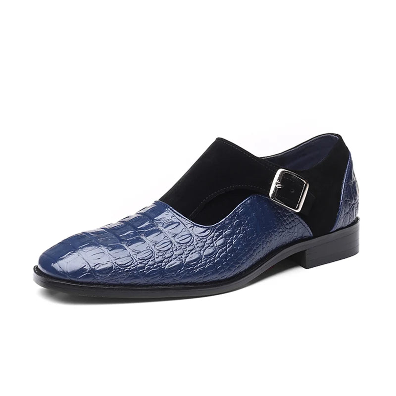 Snake Leren Nette Schoenen