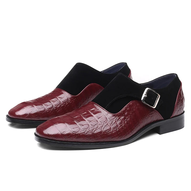 Snake Leren Nette Schoenen