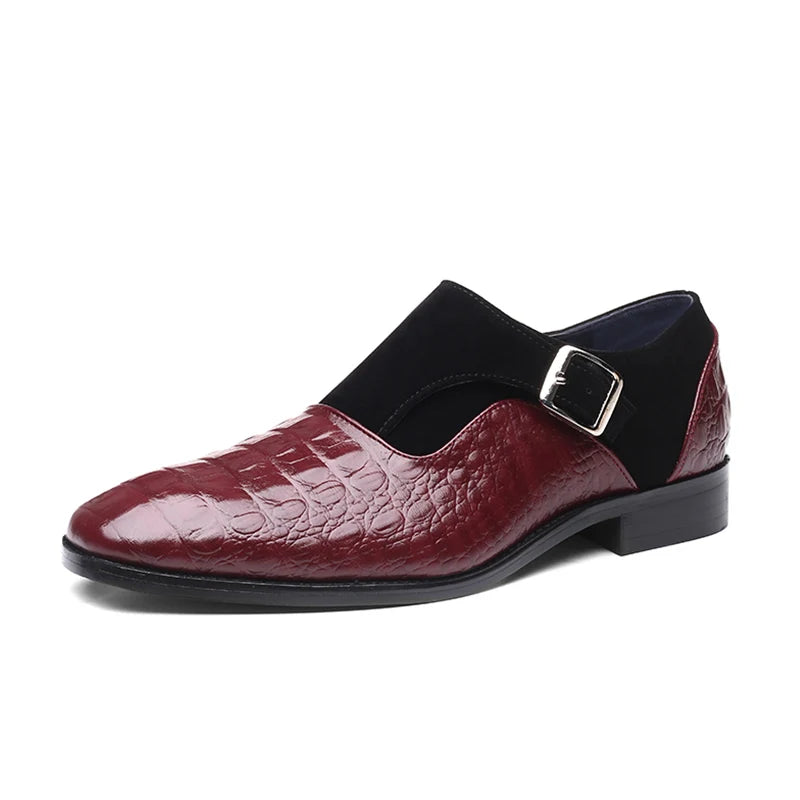 Snake Leren Nette Schoenen