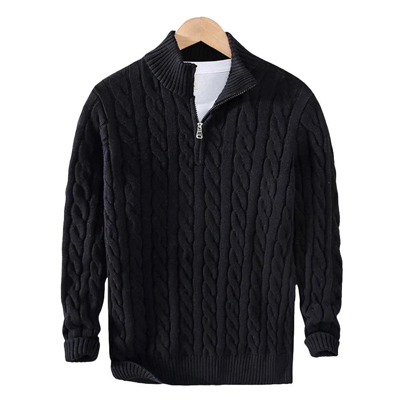 Verona Kabelgebreide Half-Zip Trui