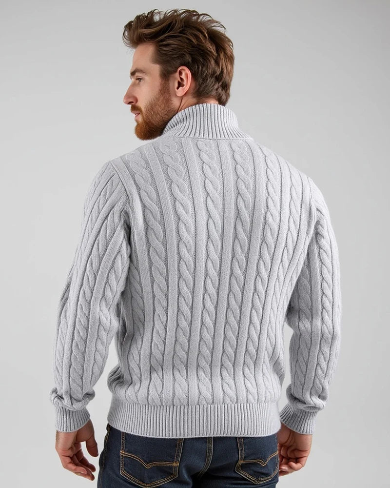 Verona Kabelgebreide Half-Zip Trui
